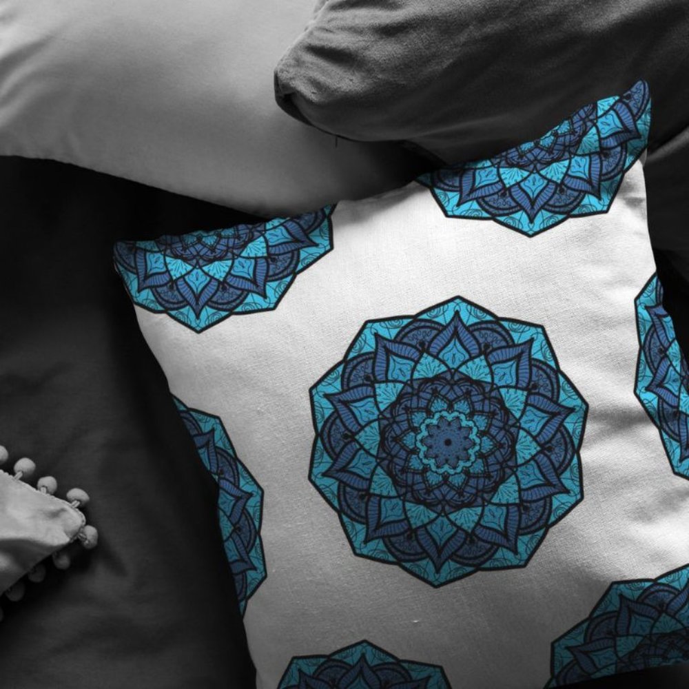 Chakra Style Pillow for bohemian home decor cover